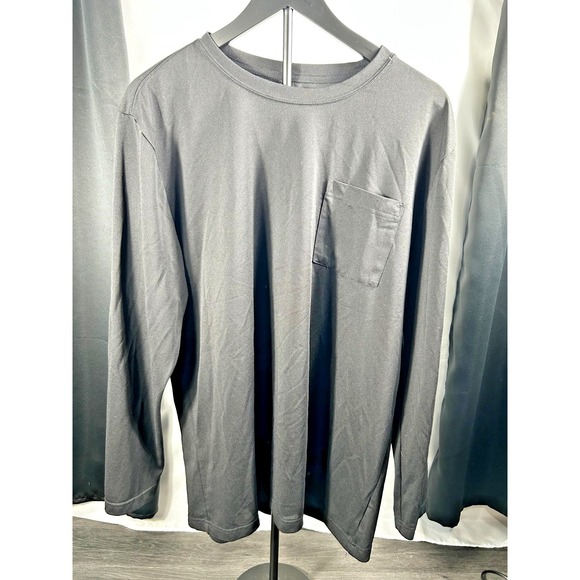 Dickies Men's -  Black Long Sleeve Pocket T-Shirt - Size XL -Workwear Casual Tee - Picture 1 of 4